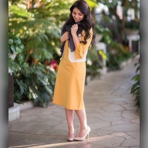 Mustard Yellow Layering Maxi Dress